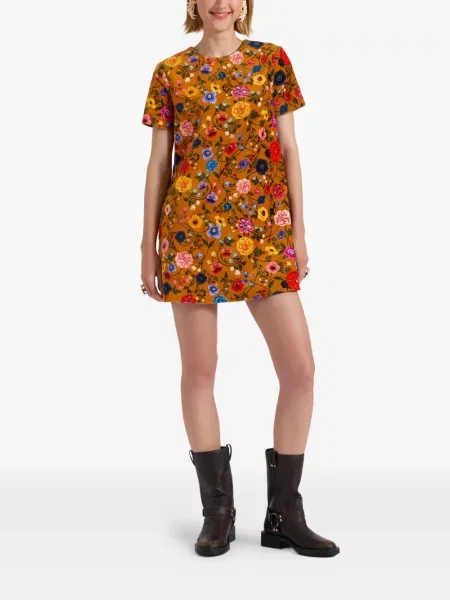 Rochie mini La Doublej portocaliu