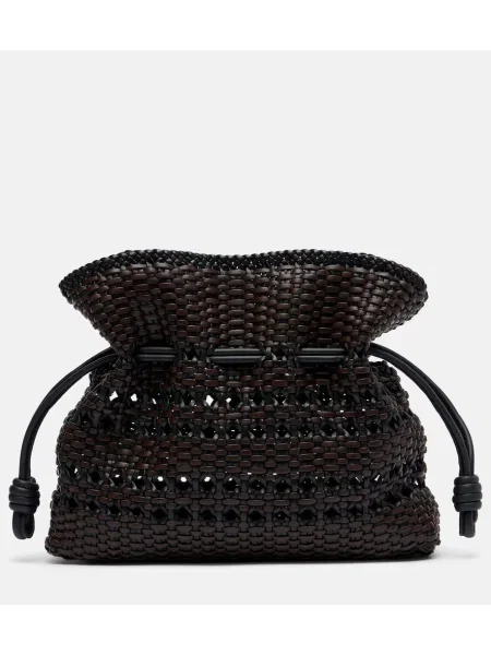 Usnjena pisemska torbica Loewe rjava