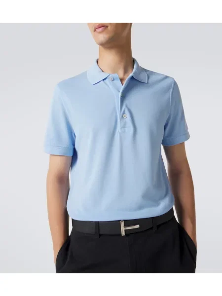 Tricou polo Tom Ford albastru