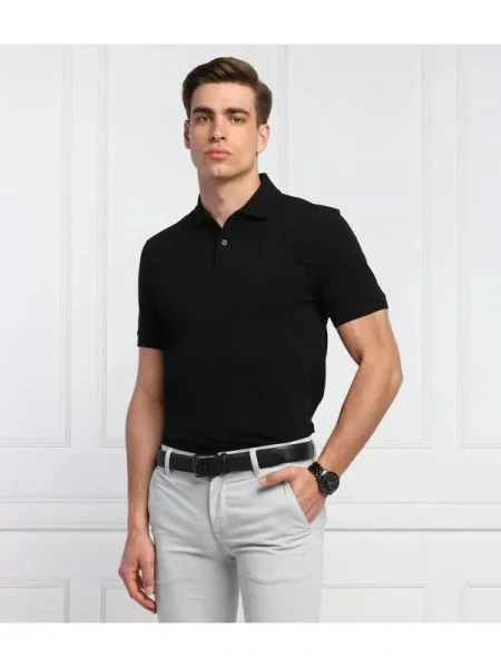 BOSS BLACK Polo Pallas negru