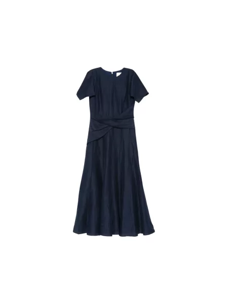 Sukienka midi Roland Mouret niebieska