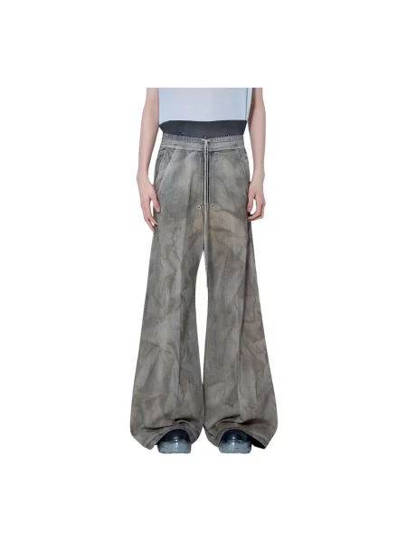 Spodnie Rick Owens beżowe