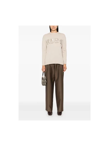 Sweter Max Mara wełniany beżowy
