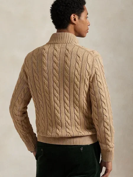Polo Ralph Lauren sweter z półgolfem beżowy