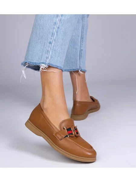 Usnjene loaferke D/ceo rjava