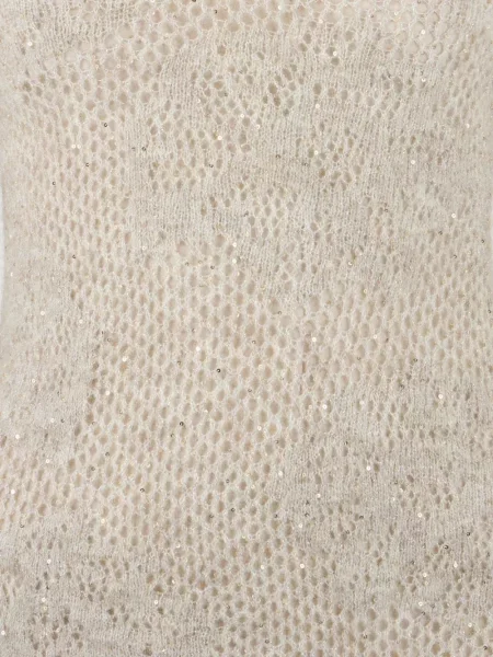 Rochie midi Brunello Cucinelli cu paiete tricotate