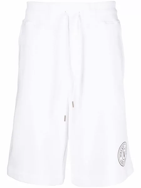 Szorty jeansowe Versace Jeans Couture białe