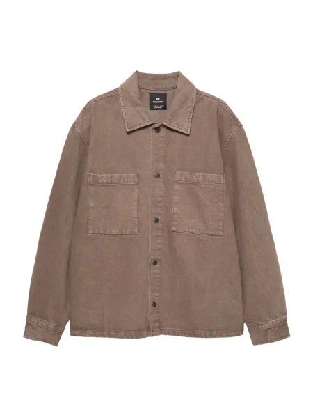 Pull&Bear Geacă de primăvară-toamnă ciocolatiu