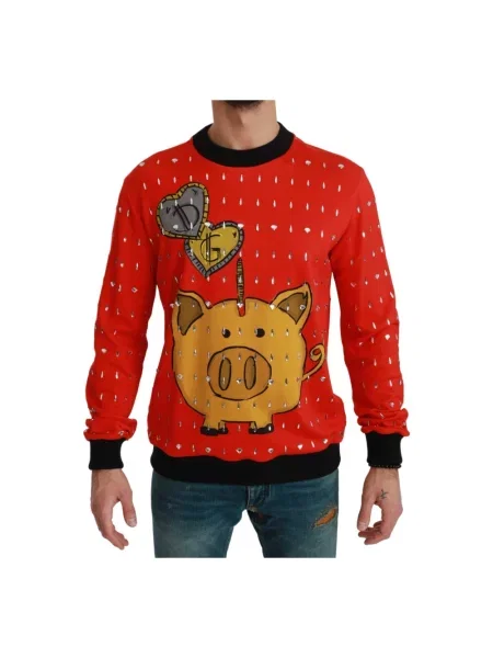 Sweter Dolce And Gabbana czerwony