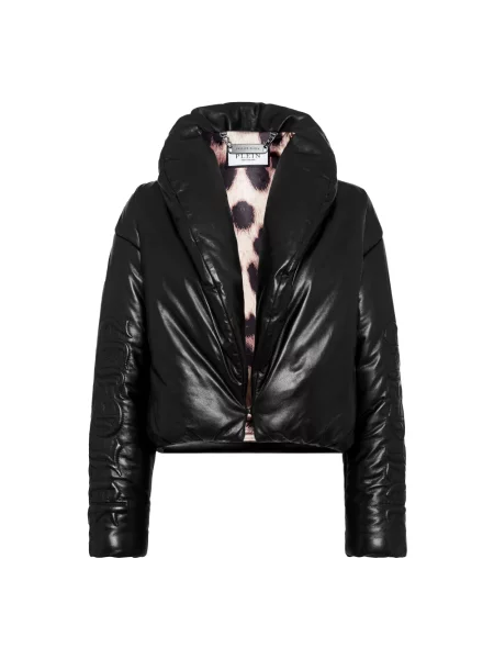 Kurtka skórzana Philipp Plein czarna