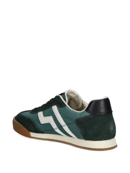Sneakerși Gant din piele de căprioară cu dungi verde