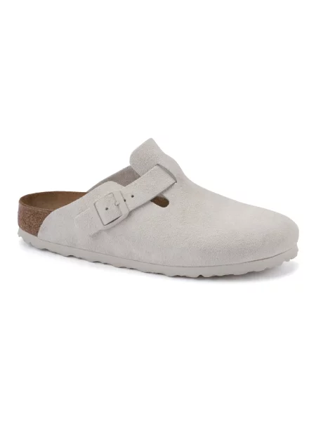 Sandały Birkenstock zamszowe klasyczne białe