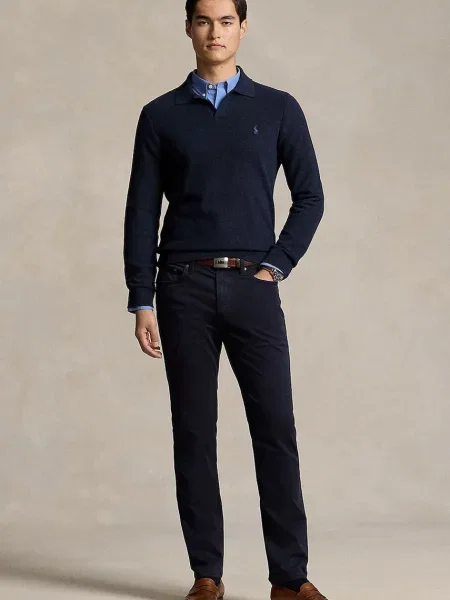 Панталон Polo Ralph Lauren мъжки със стандартна кройка тъмносиньо