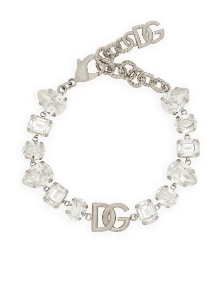 Brăţară Dolce & Gabbana de cristal argintiu