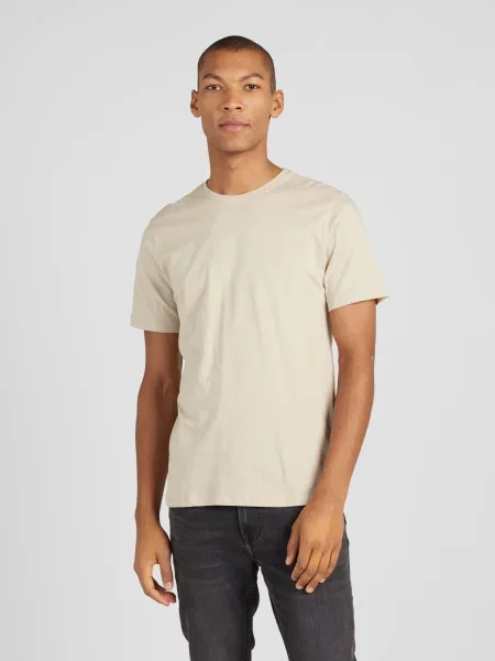 KnowledgeCotton Apparel Tricou grej bej