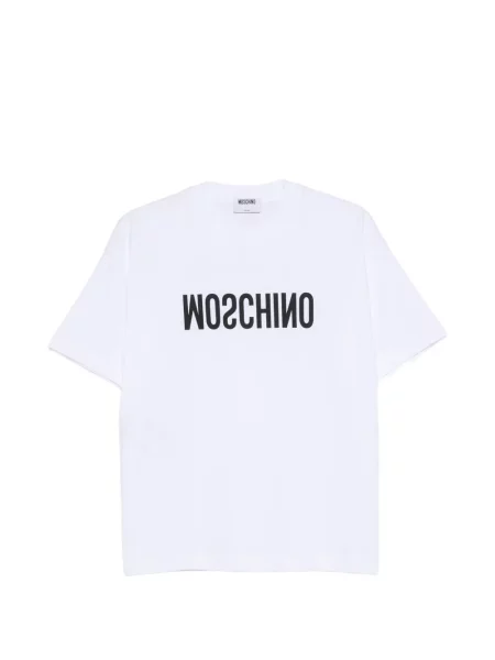 Póló Moschino nyomtatás fehér