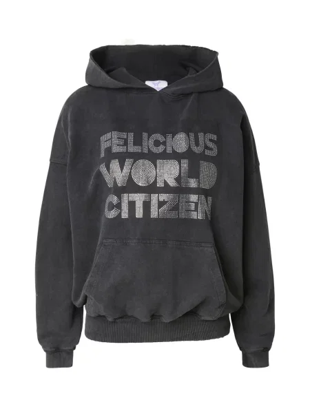Felicious Tréning póló szürke melír fekete