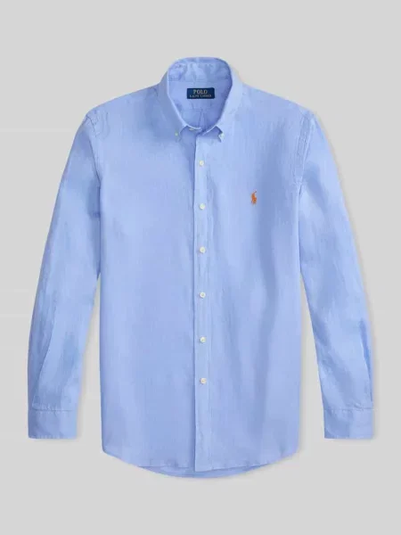Koszula slim fit Polo Ralph Lauren błękitna