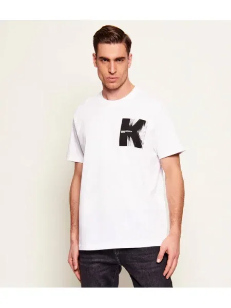 KARL LAGERFELD JEANS Tricou negru alb