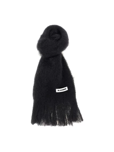 Szal Jil Sander wełniana czarna