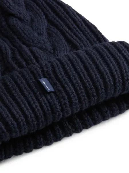 Căciulă Woolrich tricotate albastru