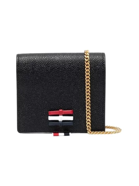 Portfel Thom Browne skórzany czarny
