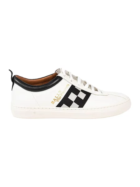 Sneakersy Bally sznurowane białe