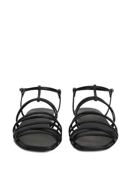 Sandale Jil Sander cu vârf pătrat negru