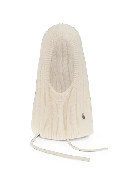 Căciulă Moncler tricotate alb