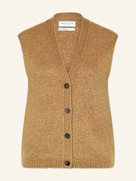 Marc O'polo Kamizelka Z Dzianiny beige beżowa