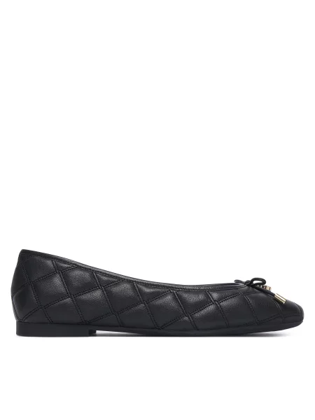 Baleríny Tommy Hilfiger Charm Quilted Ballerina černá