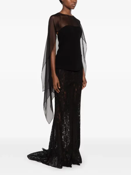 Топ Alberta Ferretti черно