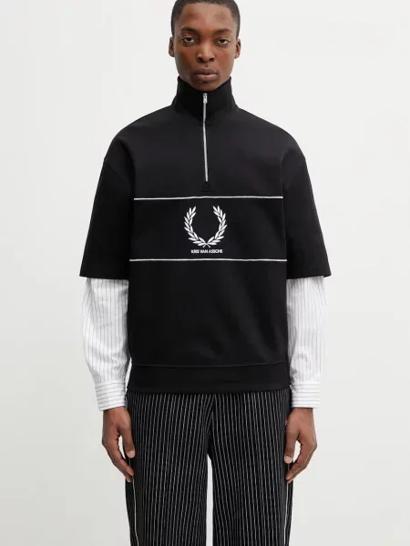 Fred Perry pulover x Kris Van Assche črna