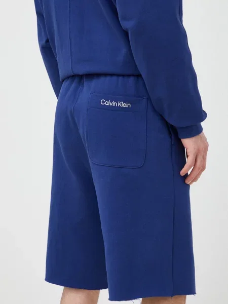 Kötött rövidnadrág Calvin Klein Performance kék