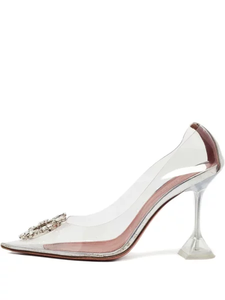 Pantofi cu toc Amina Muaddi alb