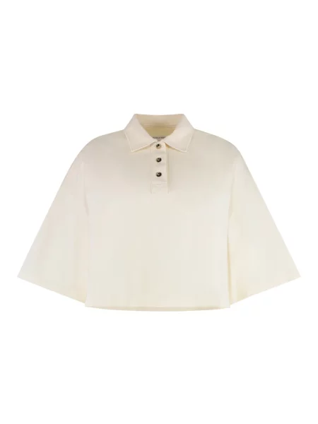 Koszulka polo Bottega Veneta beżowa