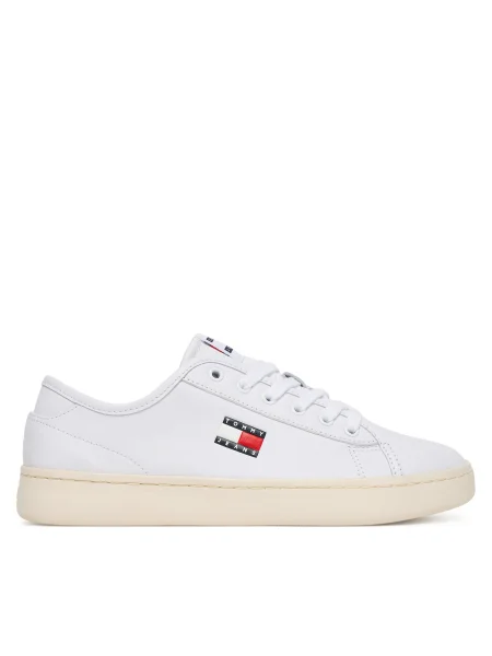 Teniși Tommy Jeans Tjw Lightweight Court alb