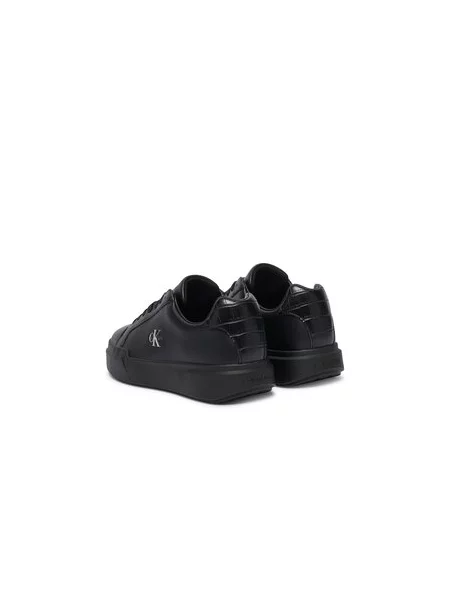 Sneakersy Calvin Klein Chunky Cups Laceup Lth Bt Croc černá