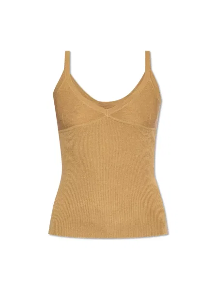 Top Max Mara z kaszmiru beżowy