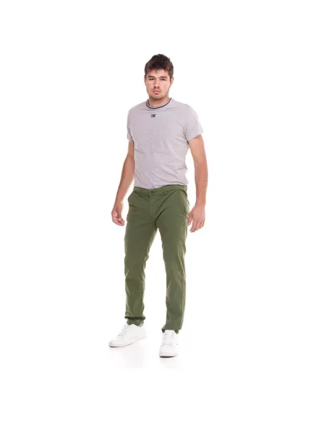 Pantaloni chino Leone 1947 verde