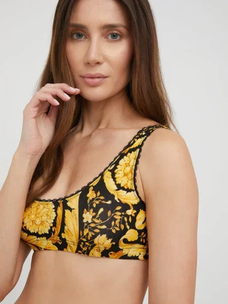 Сутиен Versace с десен жълто