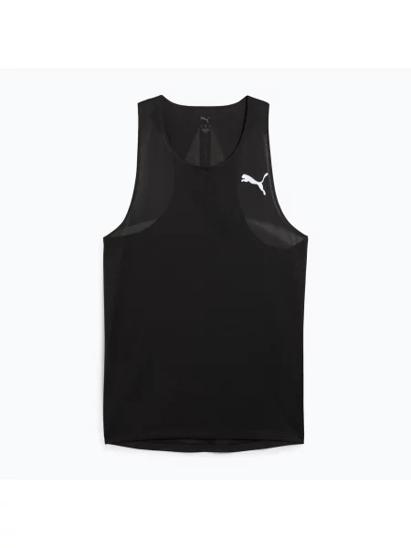 Tricou de alergare pentru bărbați PUMA Raceday Ultraspun Singlet puma black negru