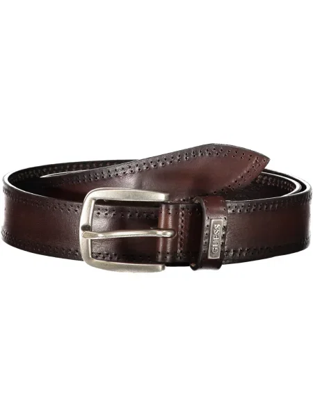 Usnjeni pas Guess Jeans rjava