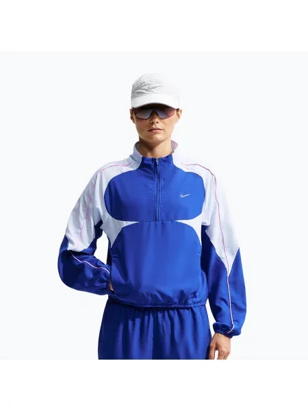 Geacă de alergare pentru femei Nike Tempo Dri-FIT old royal/football grey/pink rise gri