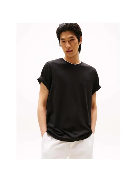 Tricou Tommy Hilfiger din modal negru