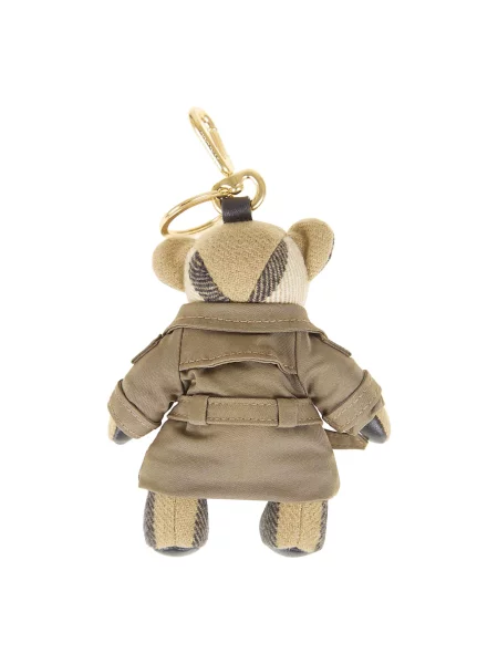 Zawieszka Burberry skórzana zielona
