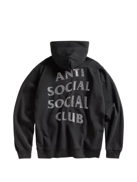 Кристал суичър с качулка Anti Social Social Club черно