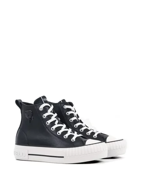 Top Karl Lagerfeld cu platformă negru