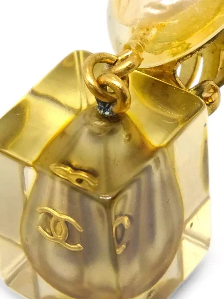 Náušnice Chanel Pre-owned s perlami zlaté