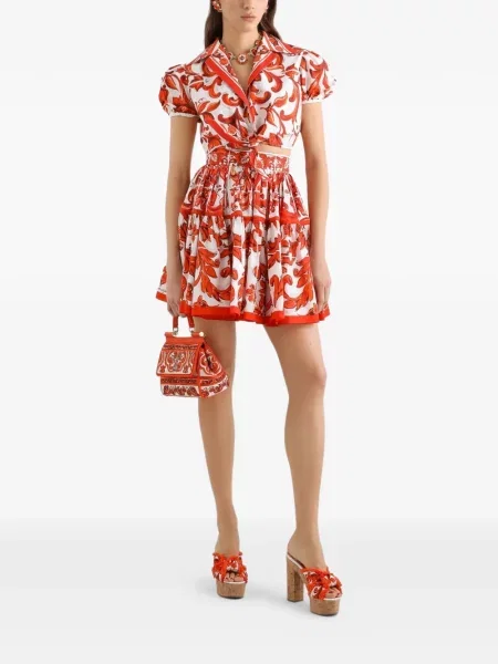 Scurt top Dolce & Gabbana alb